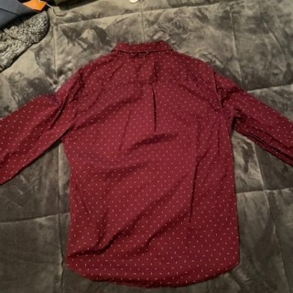 Maroon American Eagle Button-up Shirt - Picture 2 of 3